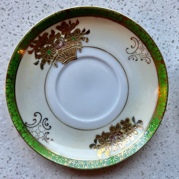 Vintage SGK China Hand-Painted Saucers From Occupied Japan - Picture 2 of 6